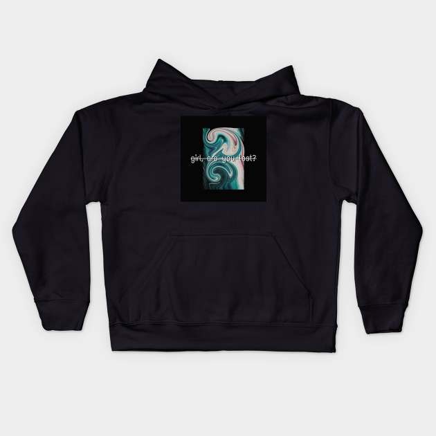 girl are you lost? Kids Hoodie by micitras